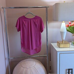 Athleta Ultimate Mesh Tee (Pink, S)